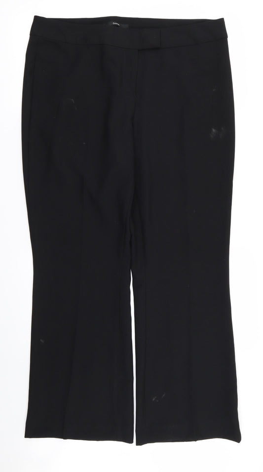 Asda George Womens Black   Trousers  Size 16 L26 in