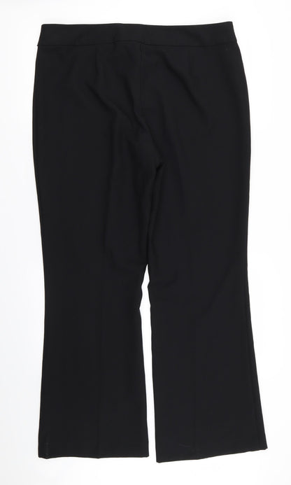 Asda George Womens Black   Trousers  Size 16 L26 in