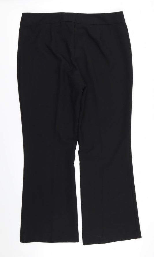 Asda George Womens Black   Trousers  Size 16 L26 in
