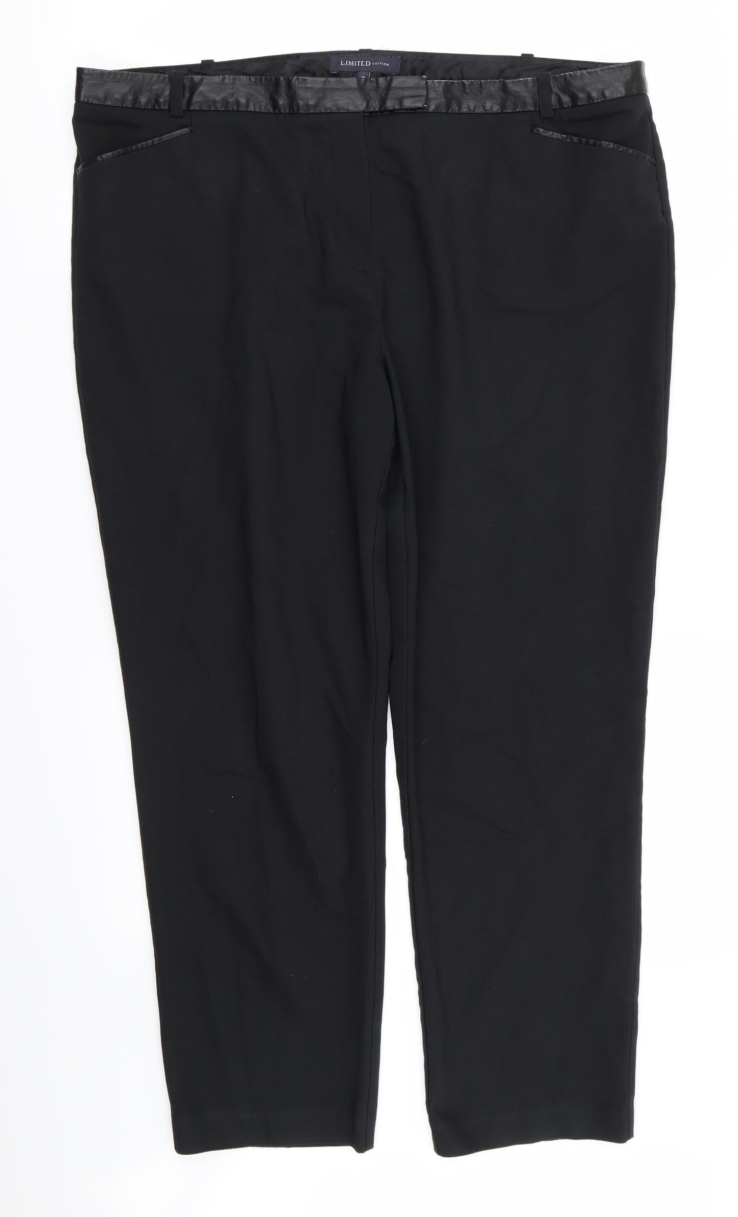 Limited Edition Womens Black   Trousers  Size 18 L23 in