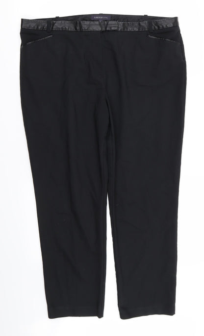 Limited Edition Womens Black   Trousers  Size 18 L23 in