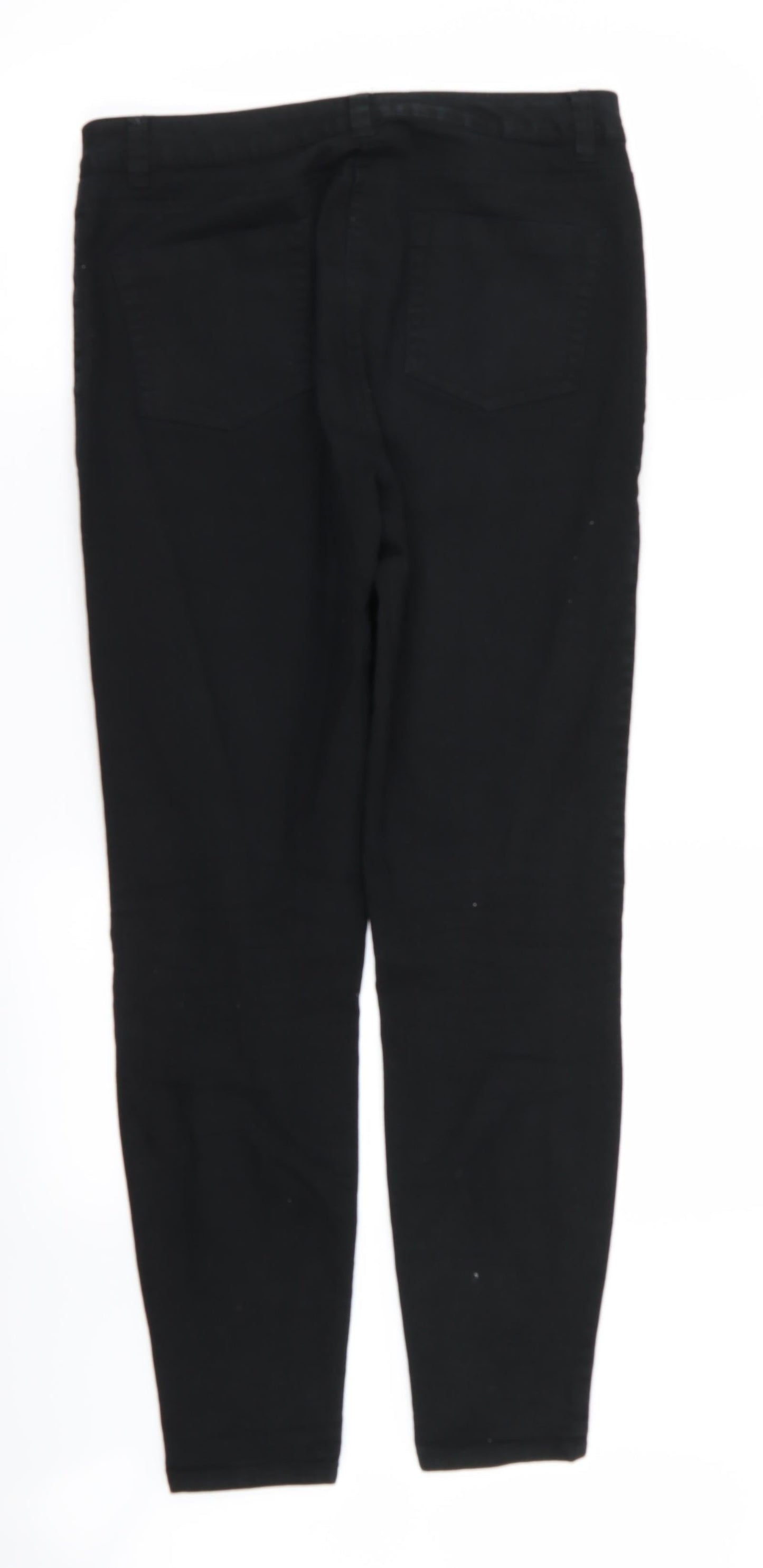 Womens UK Size 12 Denim Regular Fit Skinny Black Jeans