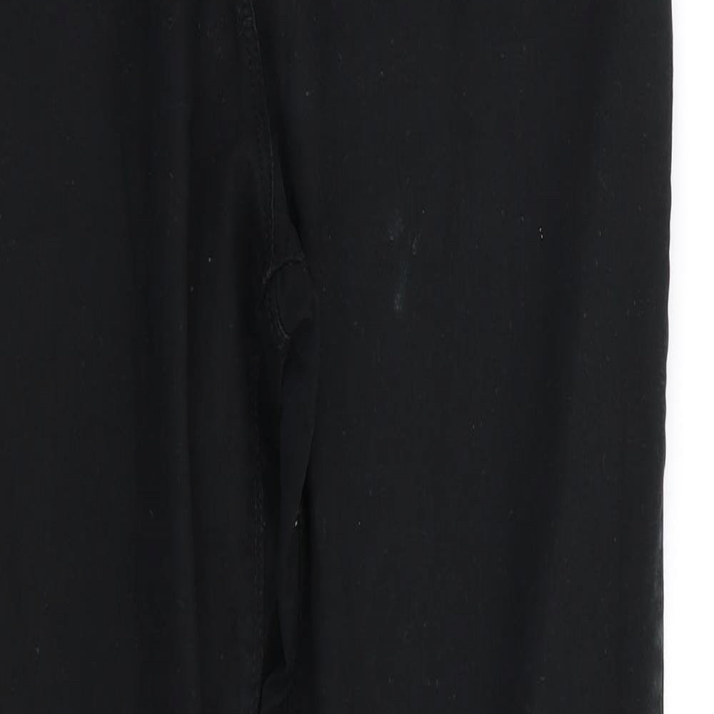 Womens UK Size 12 Denim Regular Fit Skinny Black Jeans