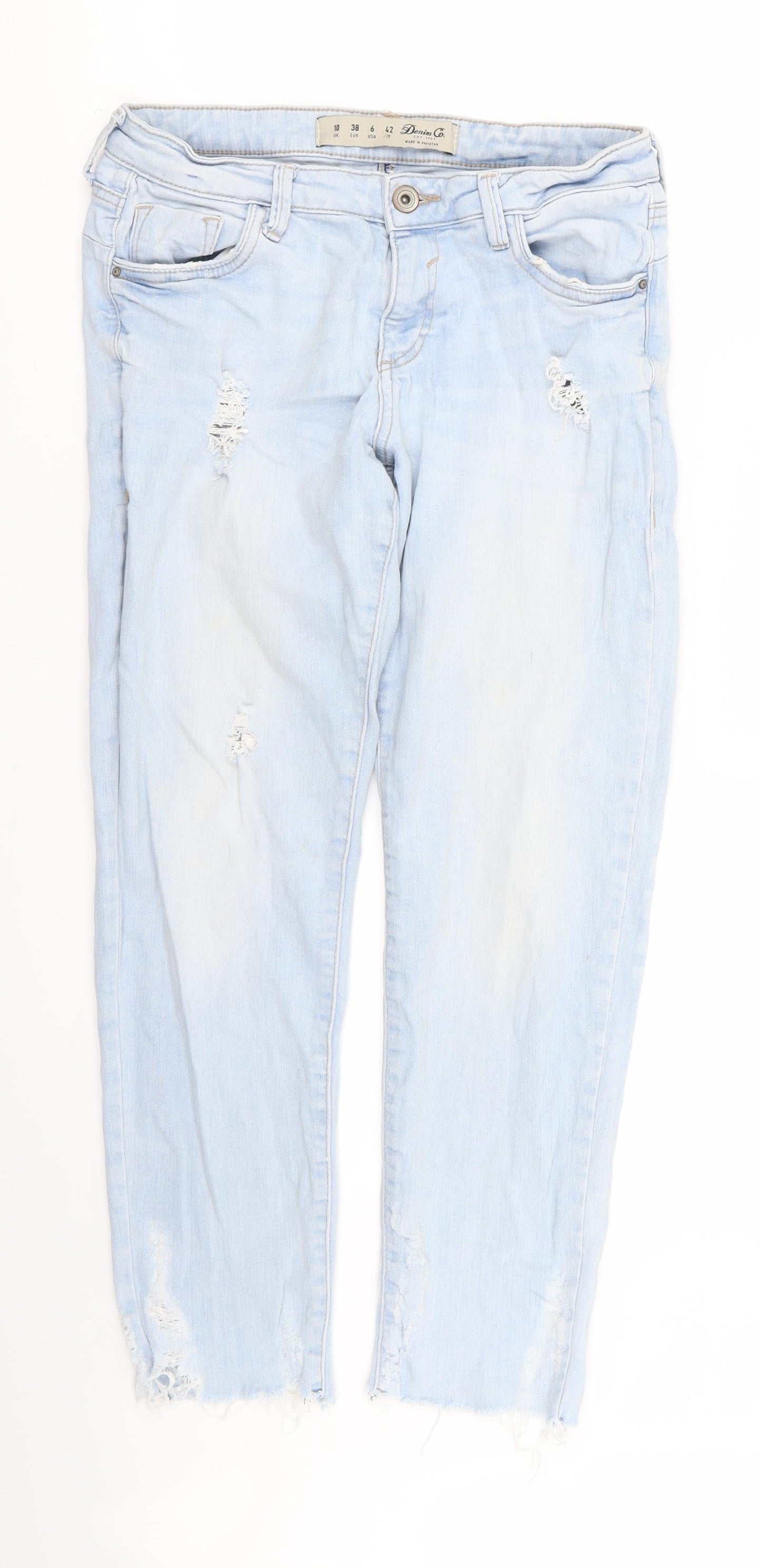 Womens UK Size 10 denim and co Regular Fit Skinny Blue Jeans
