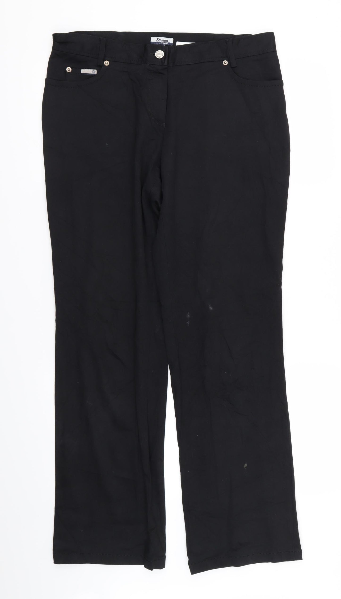 straus women Womens Black   Skinny Jeans Size 33 L27.5 in