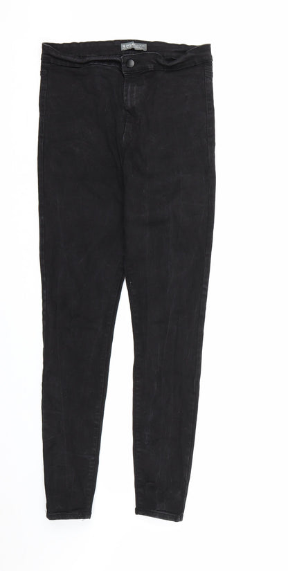 Denim & Co. Womens Black  Denim Skinny Jeans Size 16 L28 in