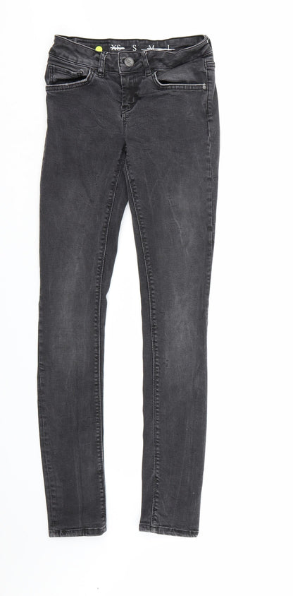 Never Denim Womens Black  Denim Skinny Jeans Size XS L29 in