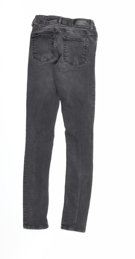 Never Denim Womens Black  Denim Skinny Jeans Size XS L29 in