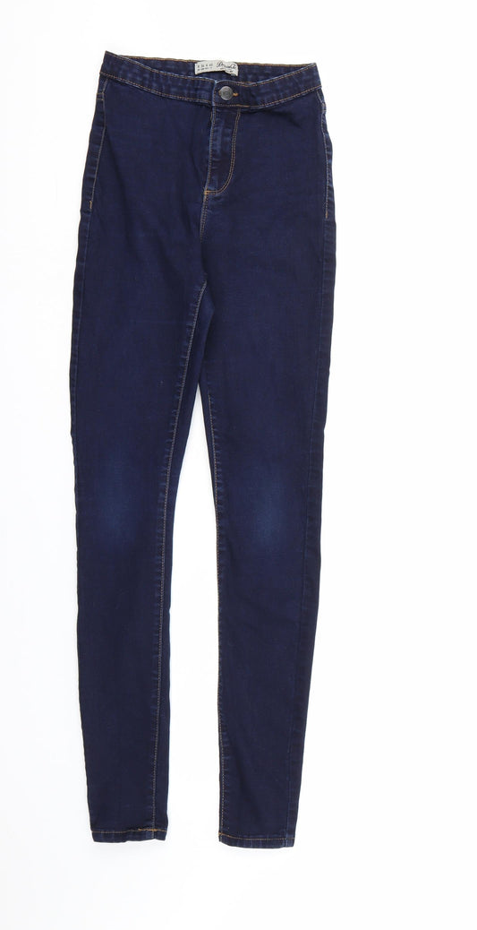 Denim & Co. Womens Blue  Denim Skinny Jeans Size 8 L29 in