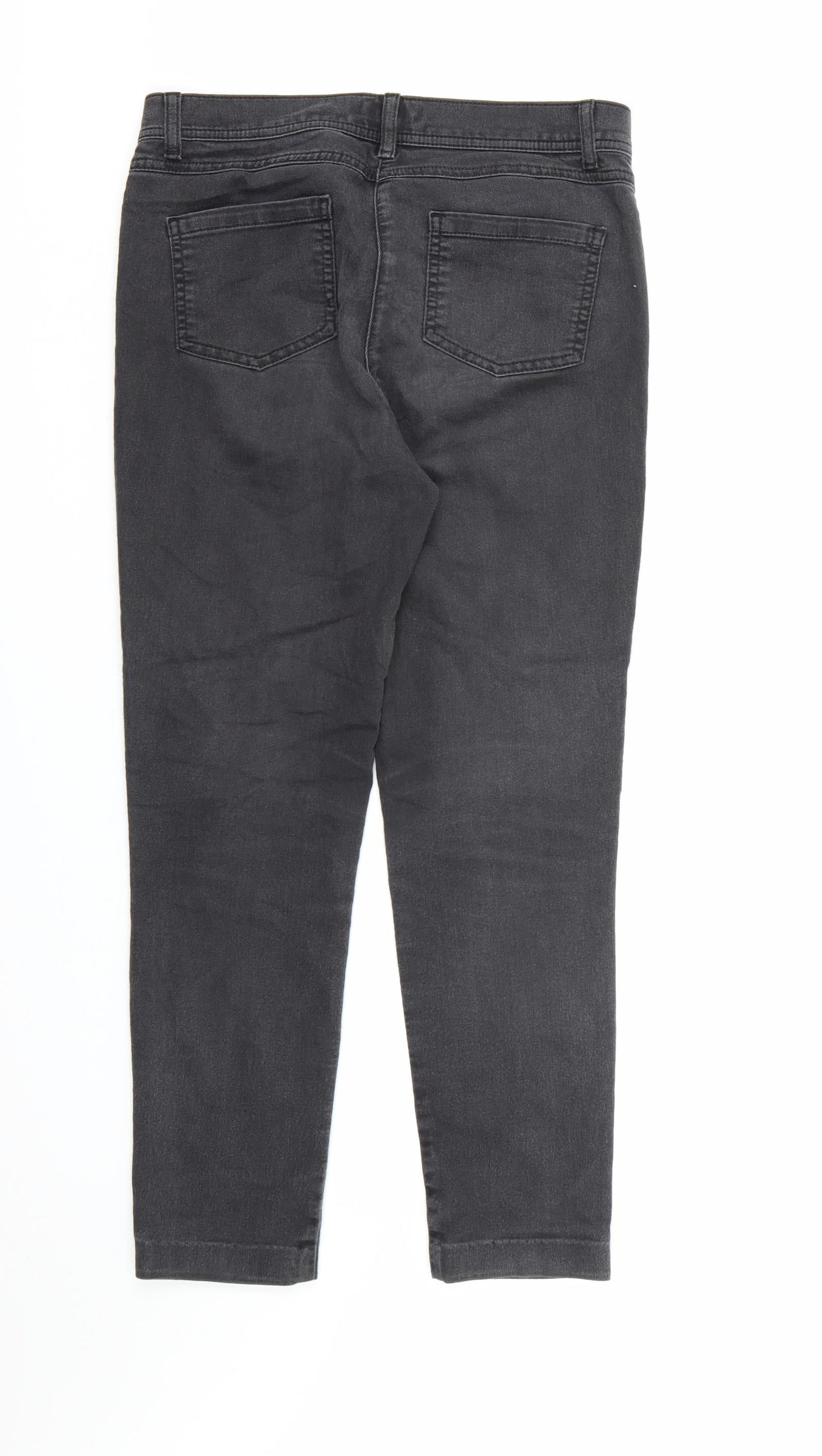 Monsoon Womens Grey  Denim Skinny Jeans Size 12 L25 in