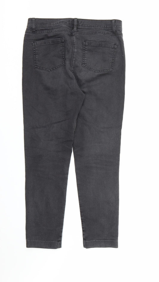 Monsoon Womens Grey  Denim Skinny Jeans Size 12 L25 in