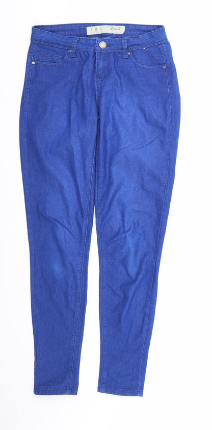 Denim & Co. Womens Blue  Denim Skinny Jeans Size 8 L28 in