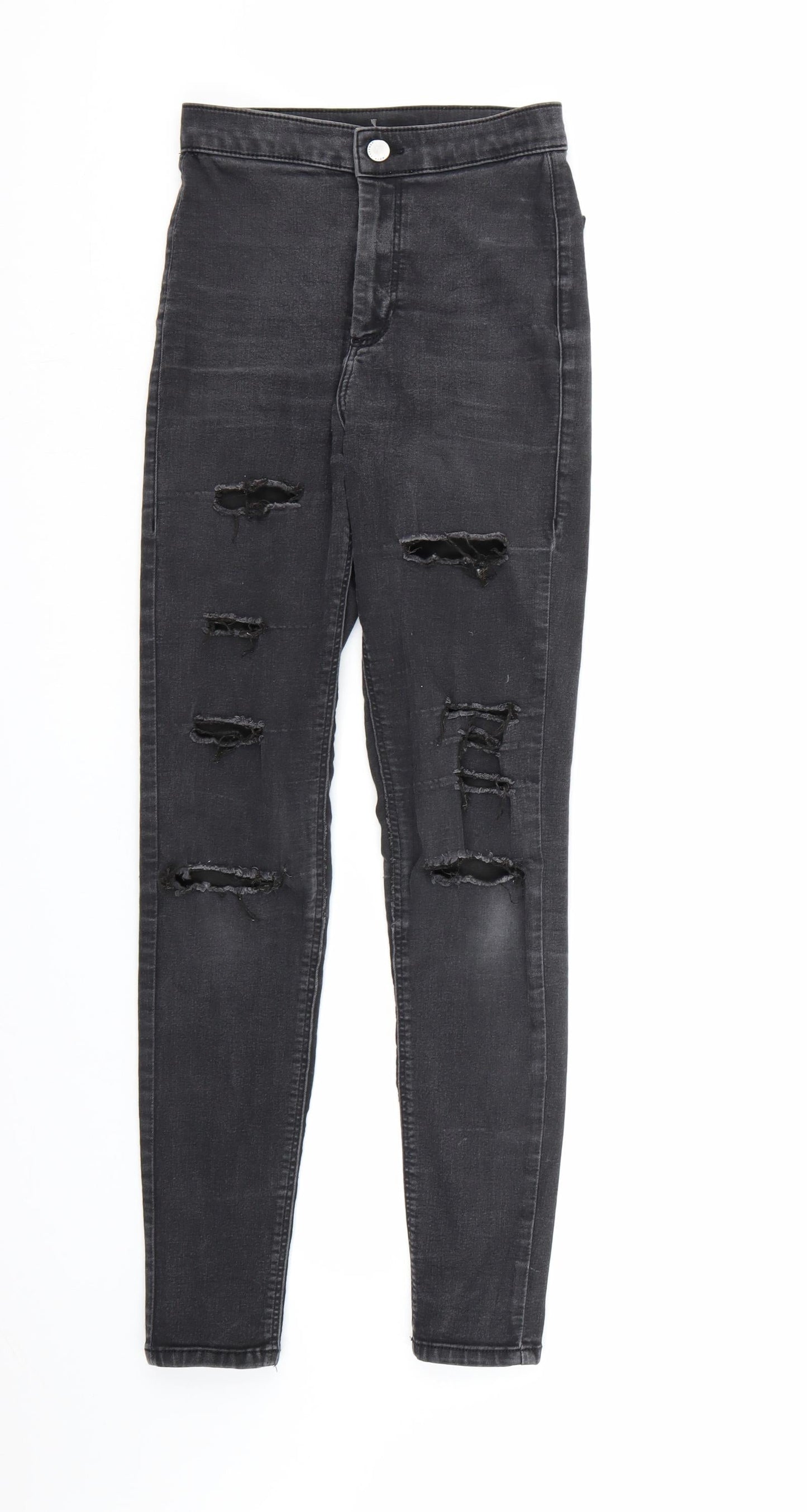 Topshop Womens Black  Denim Skinny Jeans  L32 in