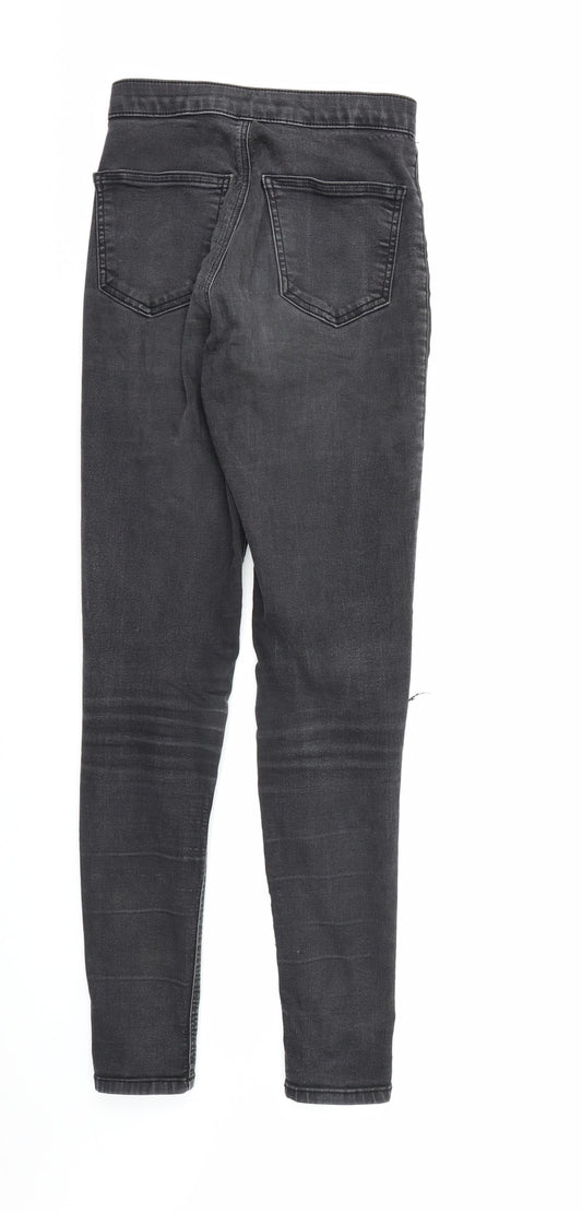 Topshop Womens Black  Denim Skinny Jeans  L32 in