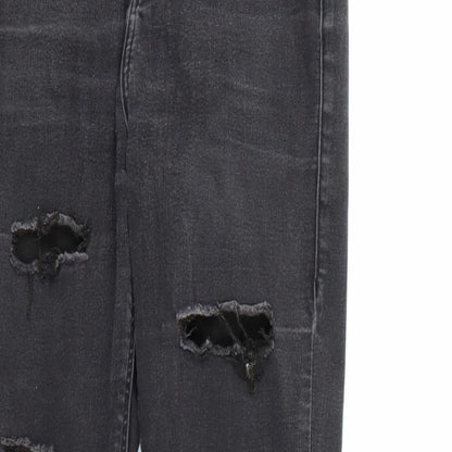 Topshop Womens Black  Denim Skinny Jeans  L32 in