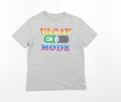 Gap Girls Grey   Basic T-Shirt Size 8-9 Years
