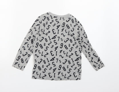 lulipu Boys Grey   Basic T-Shirt Size 2-3 Years