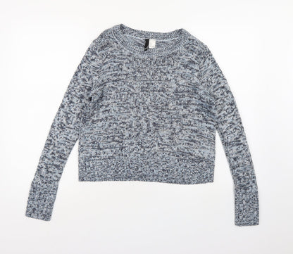 Divided by H&M Womens Blue  Knit Pullover Jumper Size XS