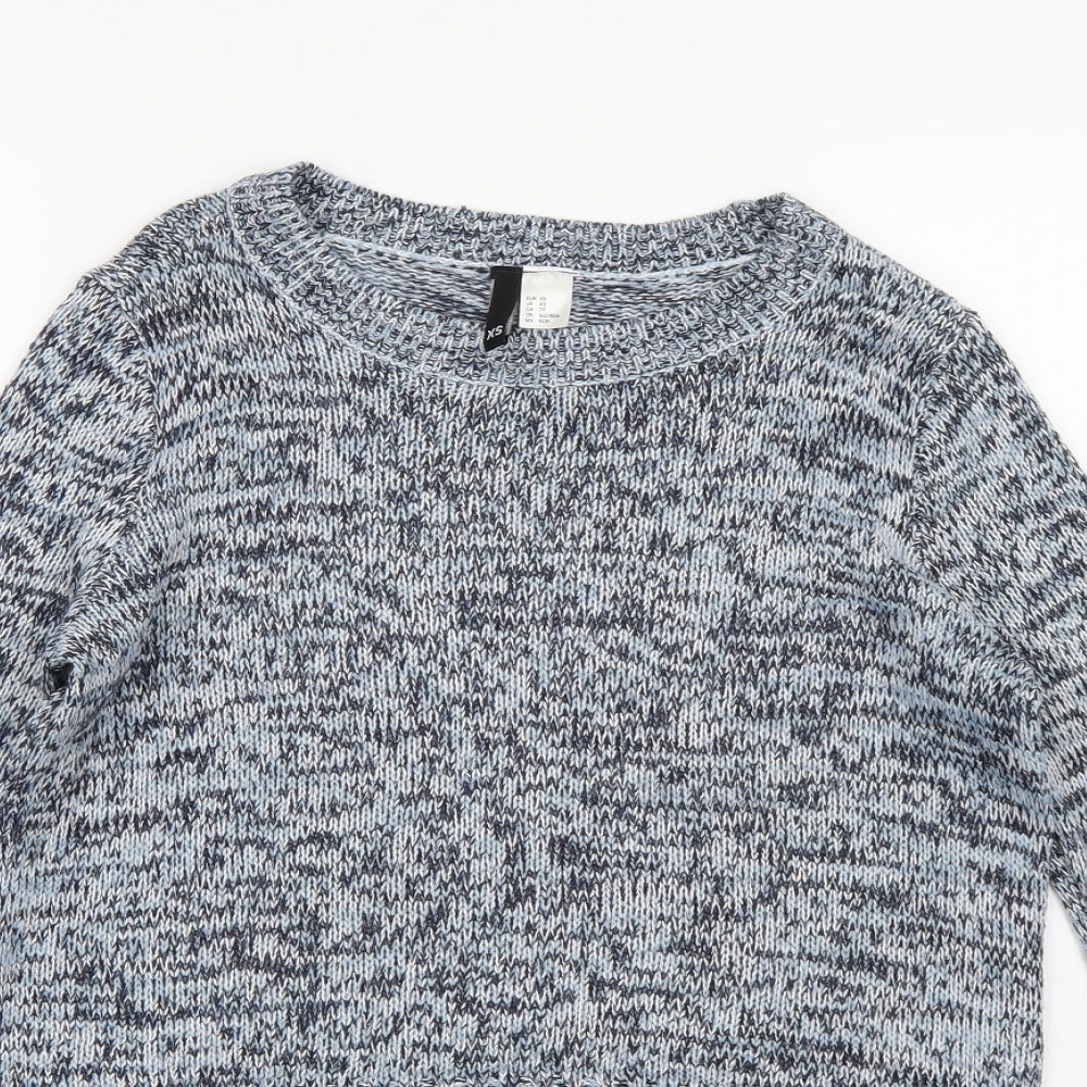 Divided by H&M Womens Blue  Knit Pullover Jumper Size XS