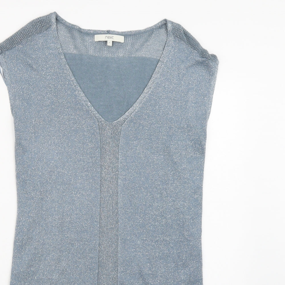 NEXT Womens Blue  Knit Vest Jumper Size 6