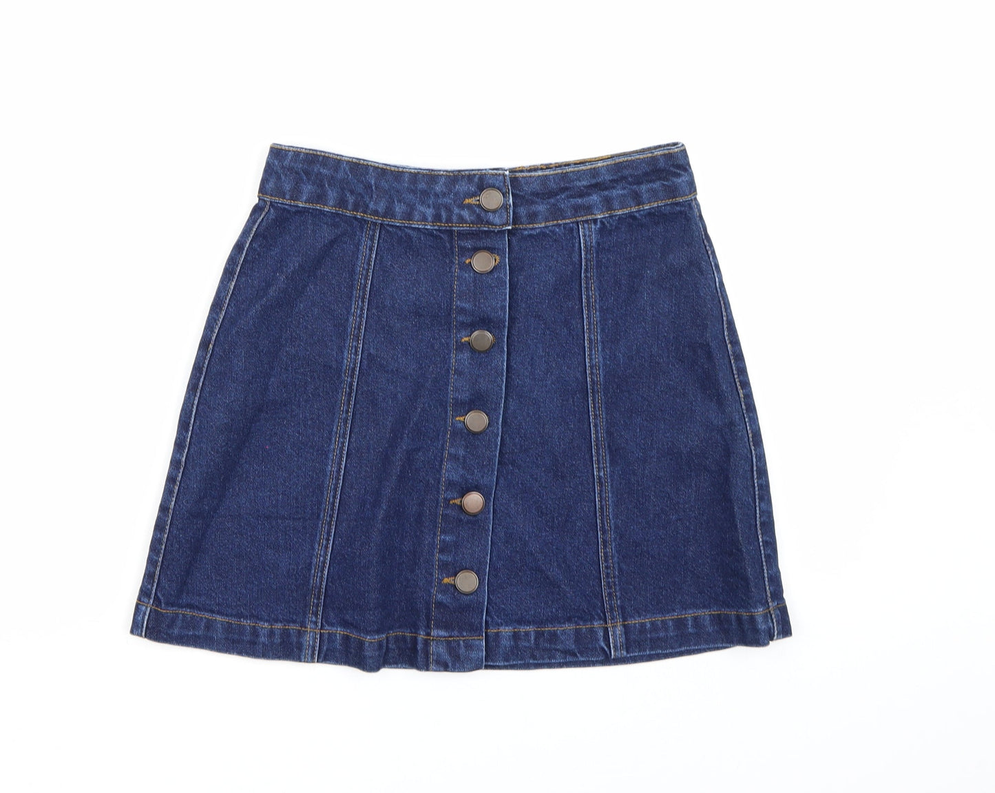 New Look Womens Blue  Denim A-Line Skirt Size 8