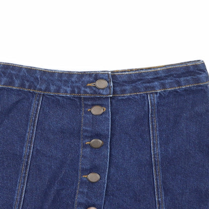New Look Womens Blue  Denim A-Line Skirt Size 8
