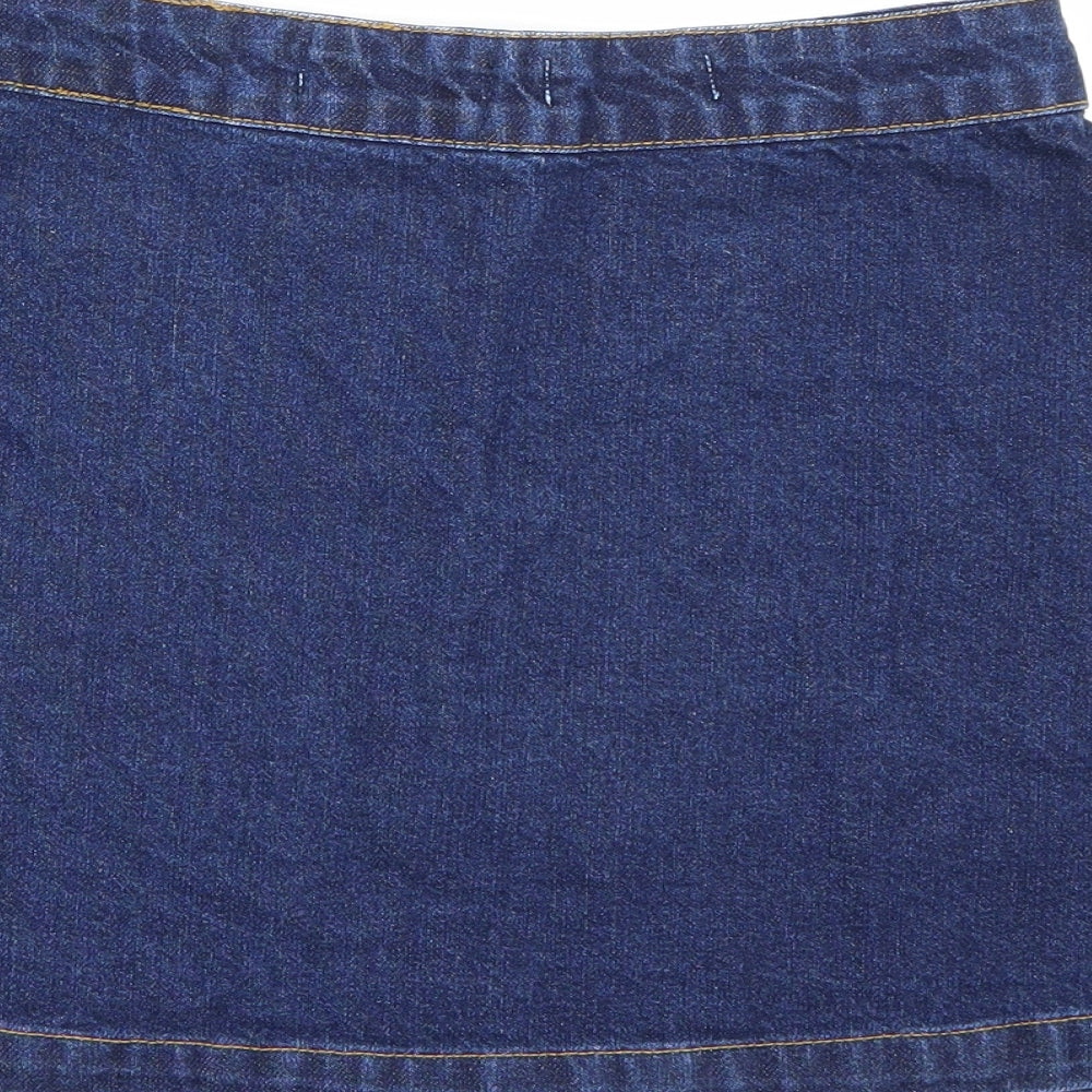 New Look Womens Blue  Denim A-Line Skirt Size 8