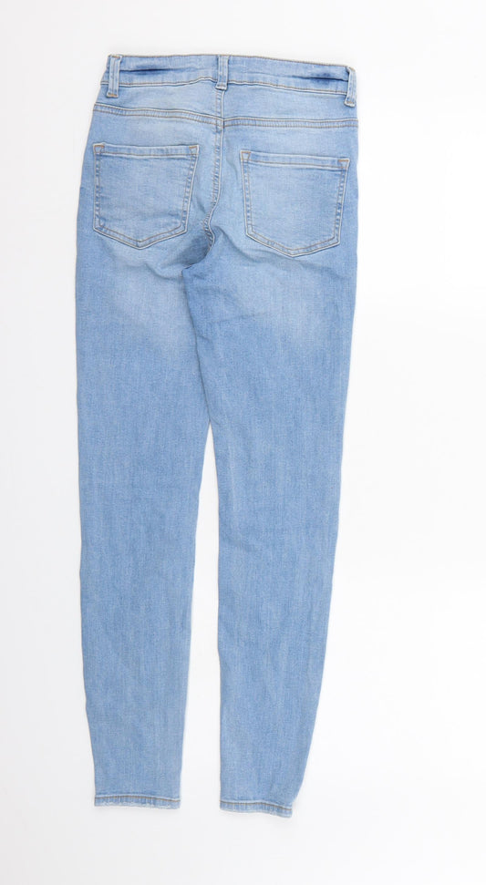 New Look Womens Blue  Denim Skinny Jeans Size 6 L26 in