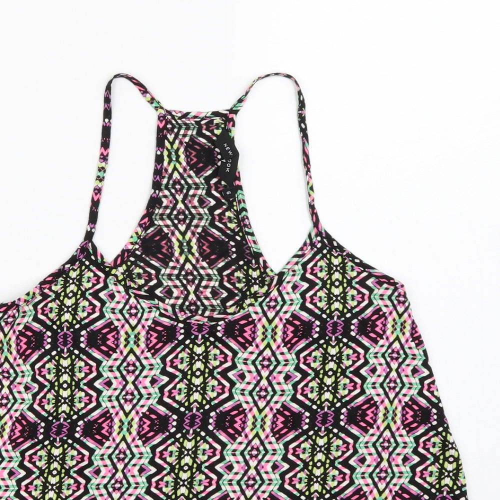Womens UK Size 6 New Look Black Camisole Tank