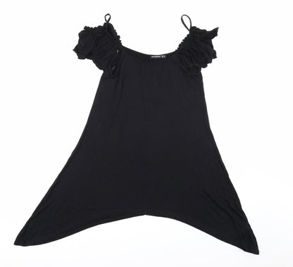 Womens UK Size 8 Atmosphere Black Basic Blouse