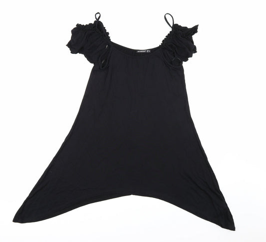 Womens UK Size 8 Atmosphere Black Basic Blouse