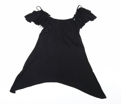 Womens UK Size 8 Atmosphere Black Basic Blouse