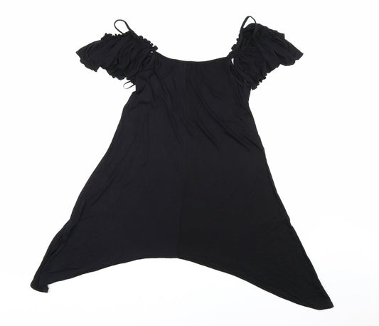 Womens UK Size 8 Atmosphere Black Basic Blouse