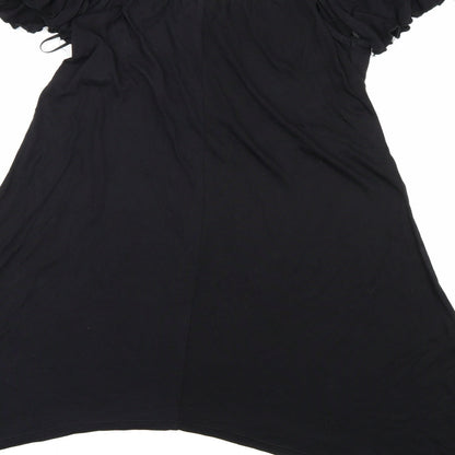Womens UK Size 8 Atmosphere Black Basic Blouse