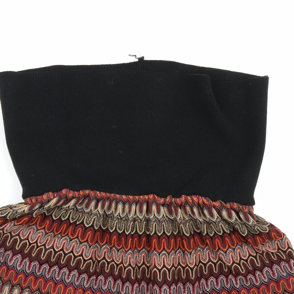 Chelsea Girl Womens Multicoloured Geometric  A-Line Skirt Size 10