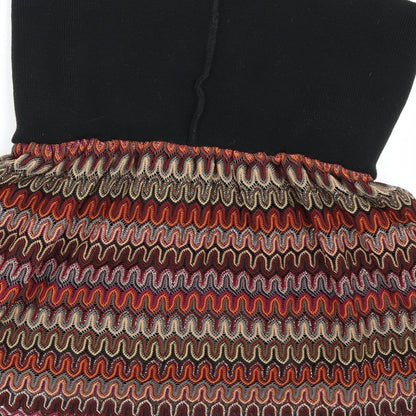 Chelsea Girl Womens Multicoloured Geometric  A-Line Skirt Size 10