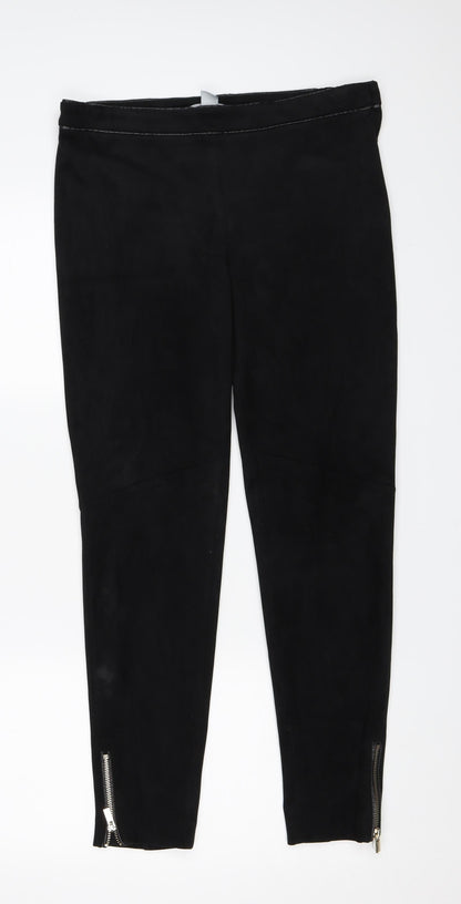 Womens UK Size 38 H&M Regular Fit  Black Trousers