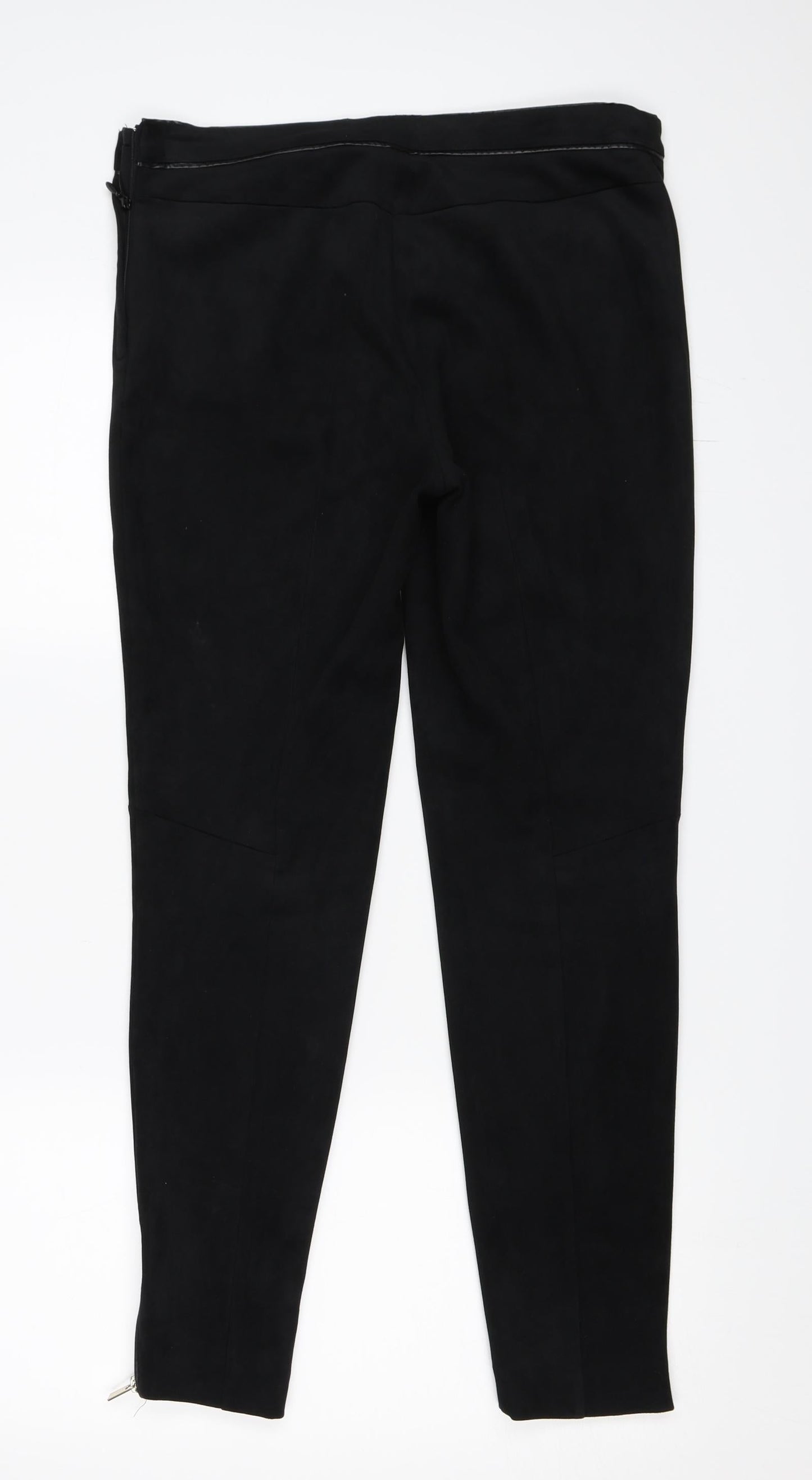 Womens UK Size 38 H&M Regular Fit  Black Trousers