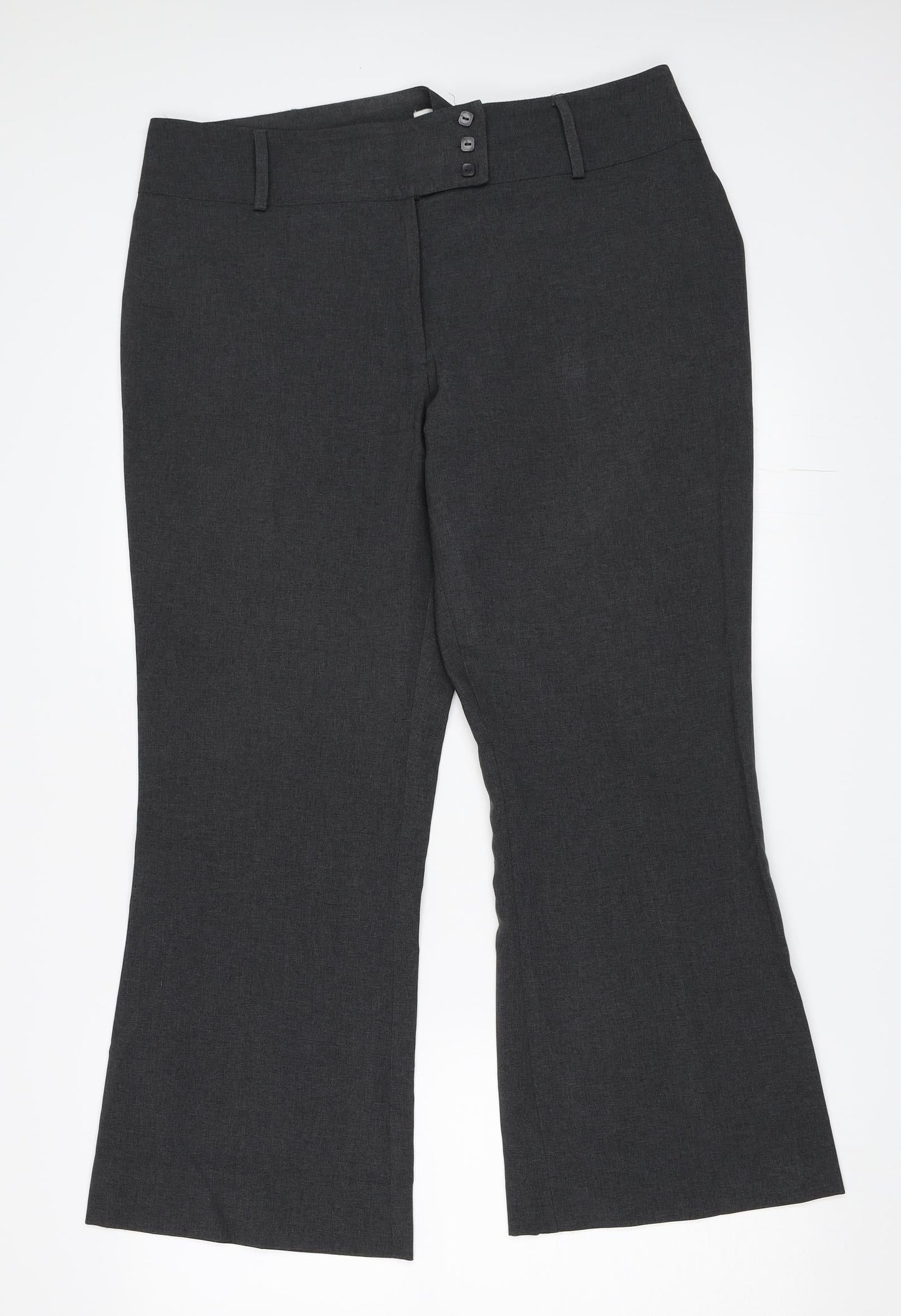 Matalan Womens Grey   Trousers  Size 16 L27 in