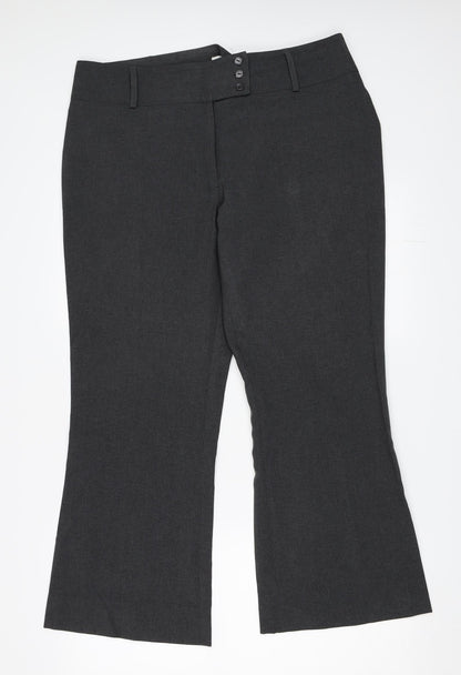 Matalan Womens Grey   Trousers  Size 16 L27 in