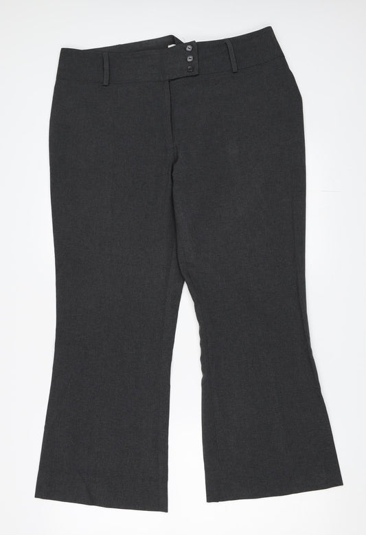 Matalan Womens Grey   Trousers  Size 16 L27 in