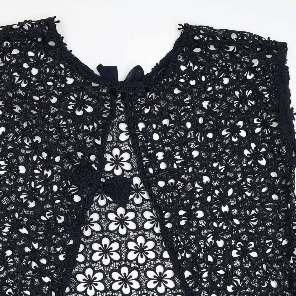 Womens UK Size 12 NEXT Blue Basic Blouse