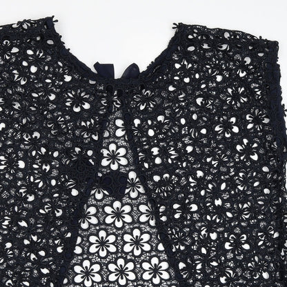 Womens UK Size 12 NEXT Blue Basic Blouse