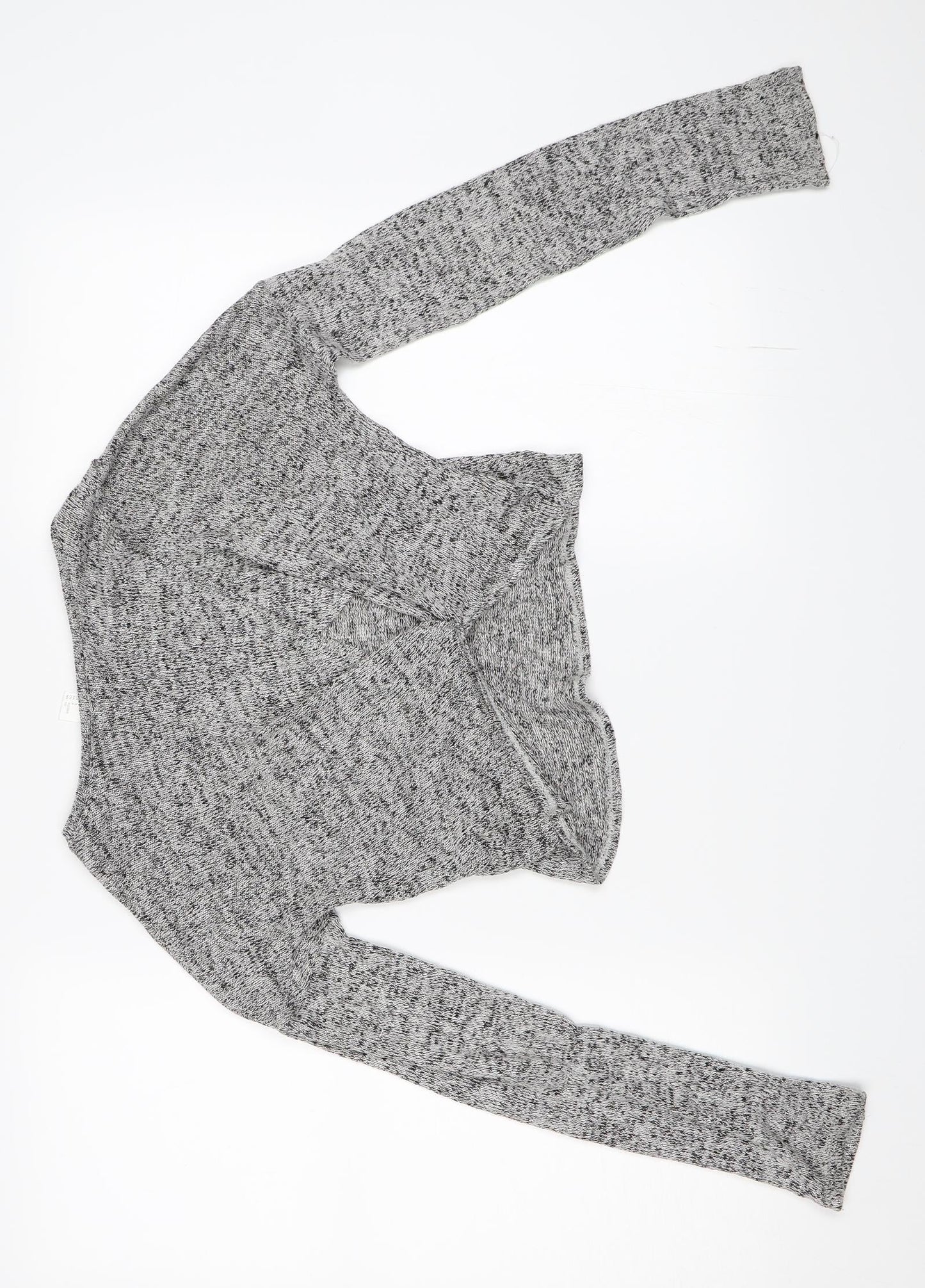 Womens UK Size S H&M Grey Cropped T-Shirt