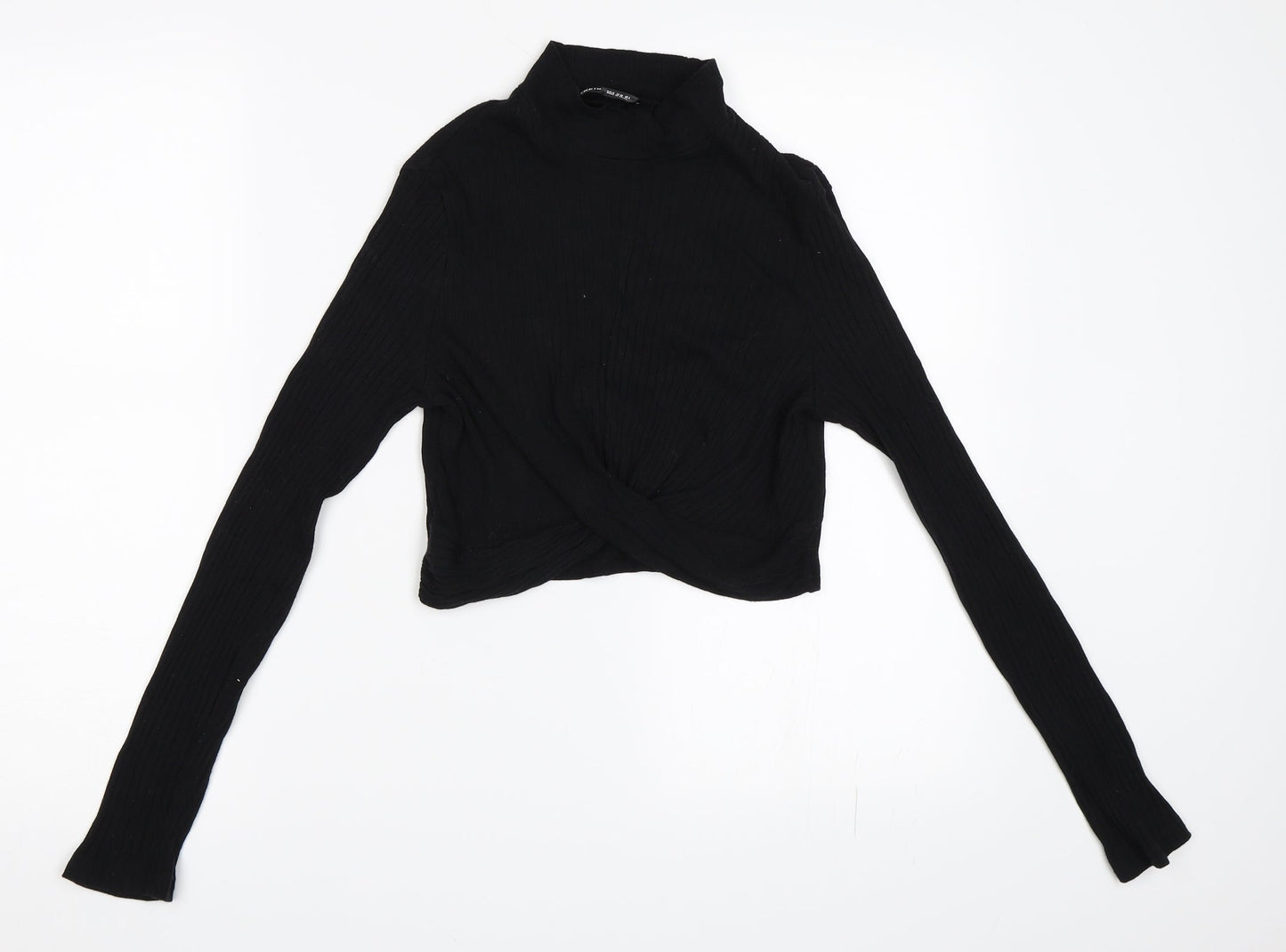 SheIn Womens Black   Cropped T-Shirt Size M