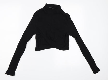 SheIn Womens Black   Cropped T-Shirt Size M