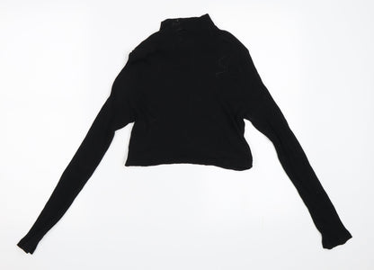 SheIn Womens Black   Cropped T-Shirt Size M