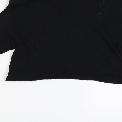 SheIn Womens Black   Cropped T-Shirt Size M