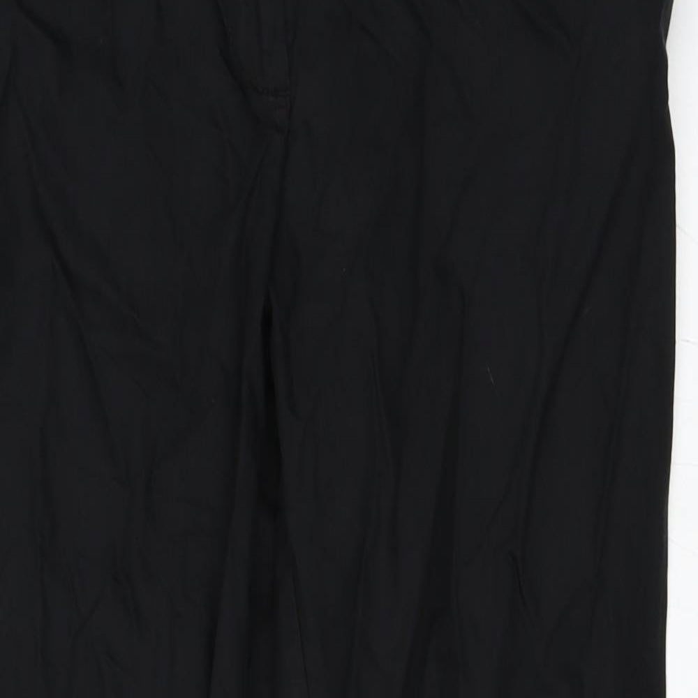 Womens UK Size 36 H&M Regular Fit Capri Black Trousers