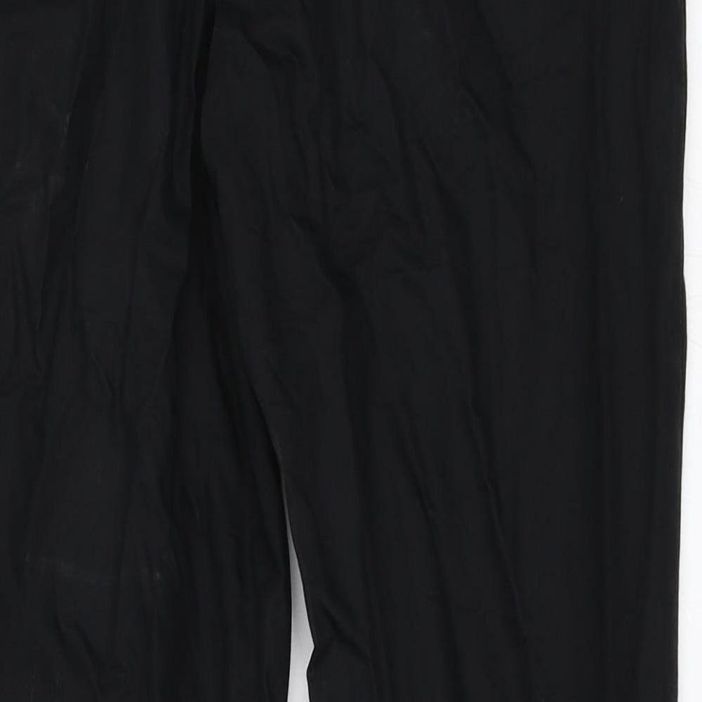 Womens UK Size 36 H&M Regular Fit Capri Black Trousers